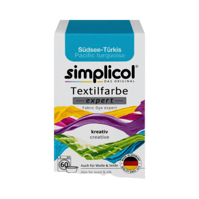 Simplicol Textilfarbe expert Südsee- Türkis 150 g