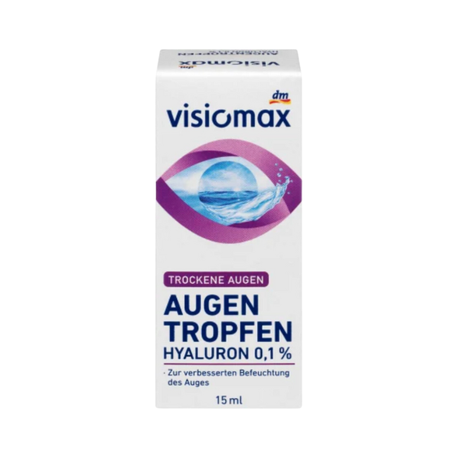 VISIOMAX Augentropfen mit 0,1% Hyaluron 15 ml