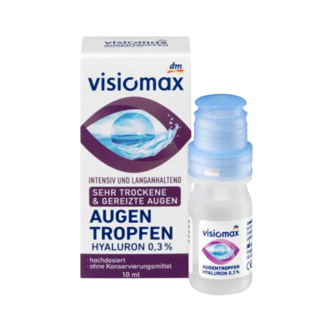 VISIOMAX Augentropfen mit 0,3% Hyaluron, ohne Konservierungsmittel 10 ml
