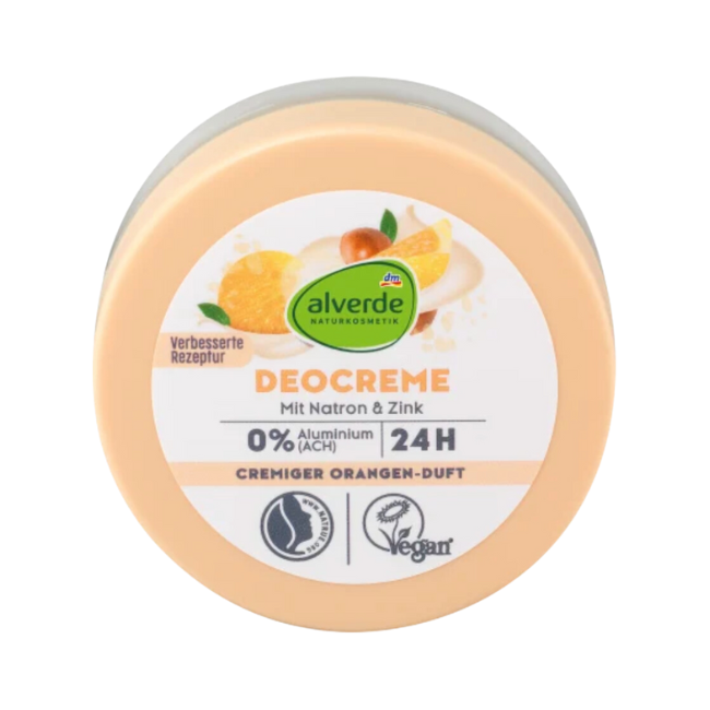alverde NATURKOSMETIK Deocreme Orange mit Natron & Zink 50 ml