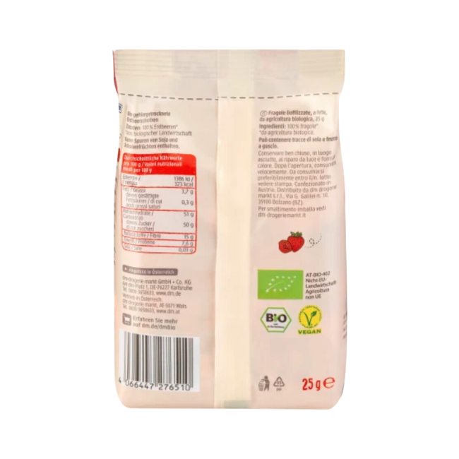 dmBio Trockenfrüchte, Erdbeerscheiben gefriergetrocknet 25 g