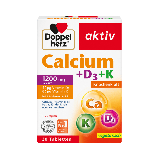 Doppelherz Calcium + Vitamin D3 Tabletten 30 St., 59,1 g