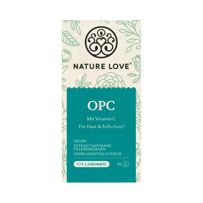 Nature Love OPC Traubenkernextrakt Kapseln 90 St, 45 g