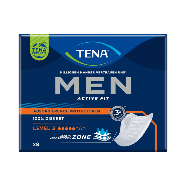 TENA Men Einlagen Inkontinenz Level 3, 8 St