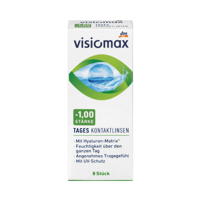 VISIOMAX Tageslinsen -1,00 8 St