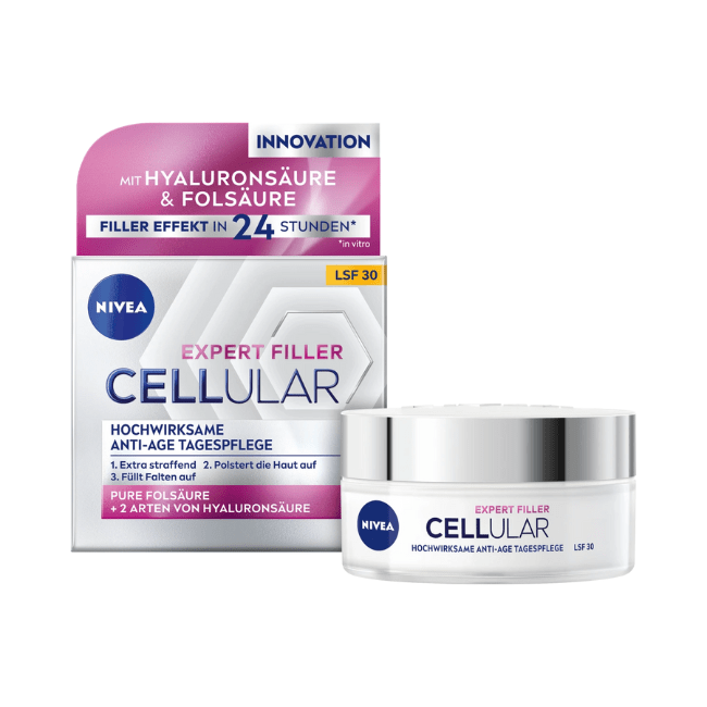 NIVEA Anti Age Gesichtscreme Cellular Expert Filler LSF 30, 50 ml
