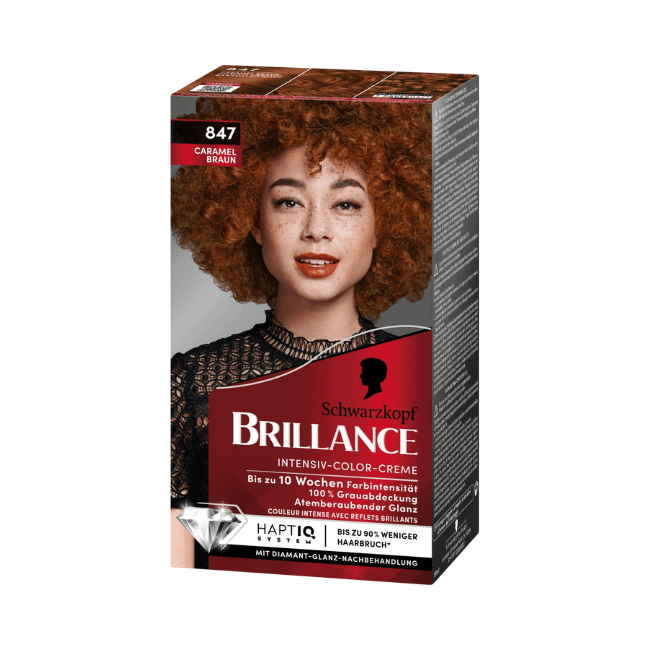 Schwarzkopf Brillance Haarfarbe 847 Caramel Braun 1 St