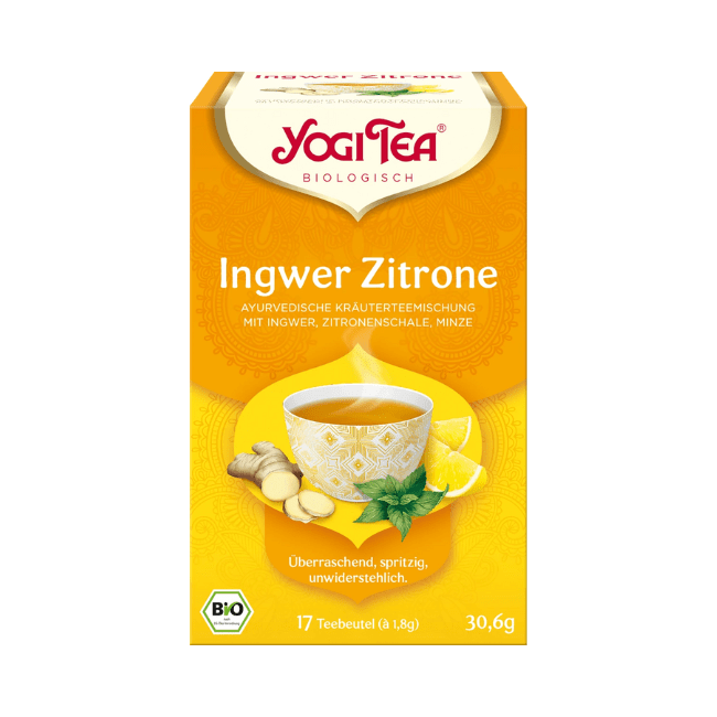 YOGI TEA Kräutertee Ingwer Zitronenschale Minze (17 Beutel) 30.6 g