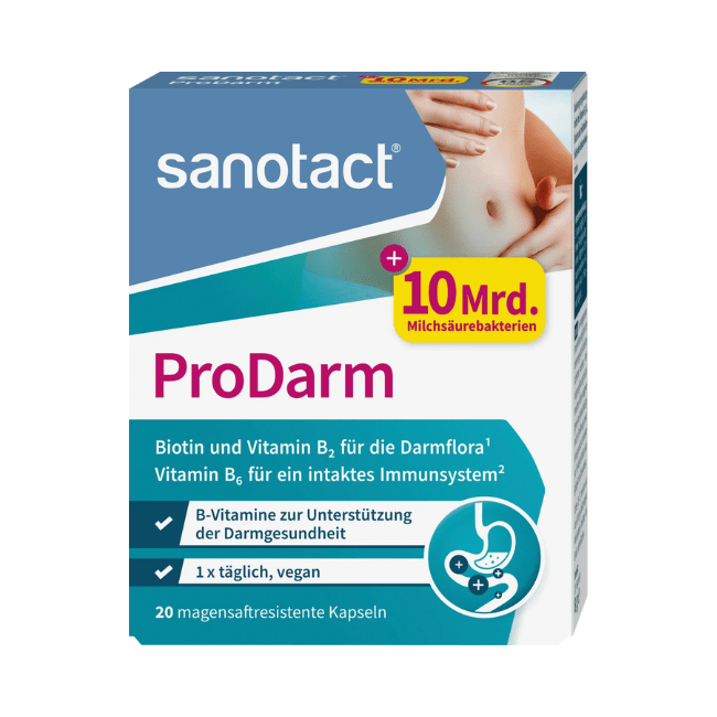 sanotact ProDarm + Milchsäurekulturen Kapseln 20 St., 8 g