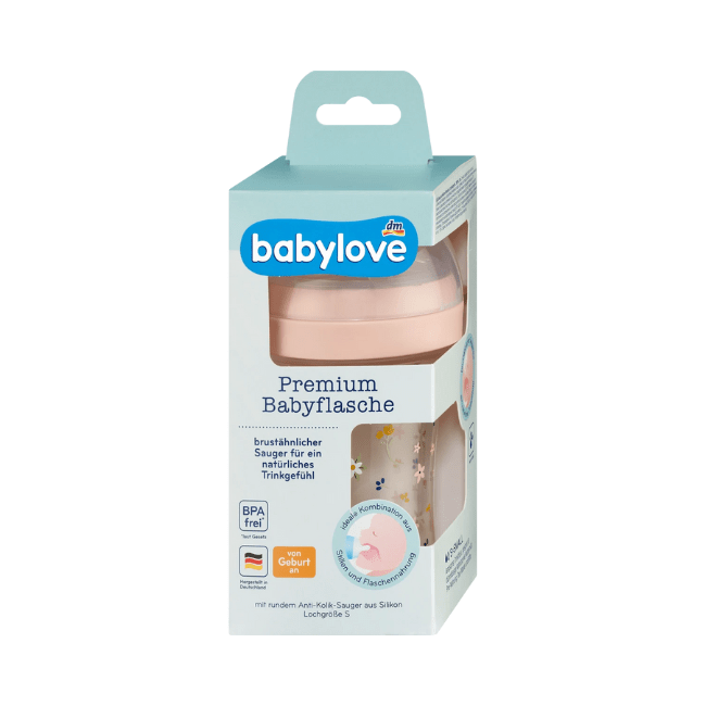 babylove Premium Babyflasche rosa, 1 St